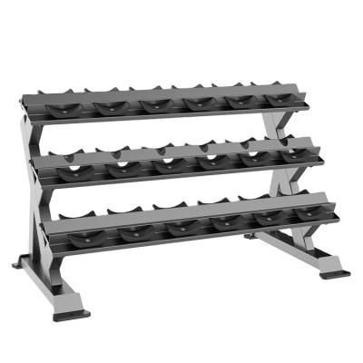 China Weight Plate Tree Dumbbell Rack Gym Club Fitness Accessories 9 Pairs Dumbbell Rack à venda