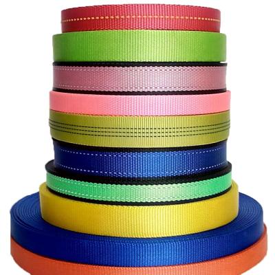 China 15mm/20mm/25mm viable high quality polyester nylon webbing for dog collar and leash, horse halter and lead for sale