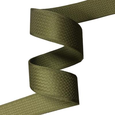 China 1.5 Inch Sustainable Army Green Multi Herringbone Nylon Webbing For Military Belt for sale