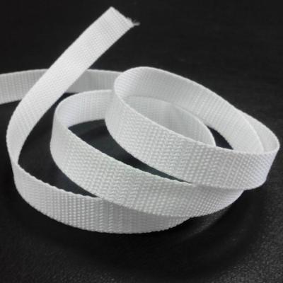 China High quality workable 20mm 25mm 50mm pp white black white polyester flat webbing for tent making for sale