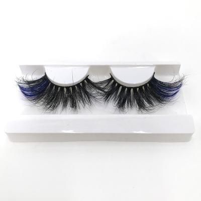 China Criss-Cross Mink Colorful Lashes with Purple Color Custom Colored Lashes/Brown/Green Color Lashes, Color Eyelashes for Party for sale