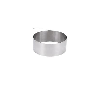 China 12 Inch Viable Ring Mold Stainless Steel Material Mousse Round Circle Cake Cutter Biscuit Silver Bread Ring Baking Tool Silcer for sale