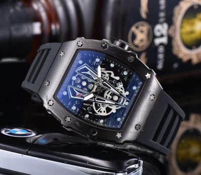 China 2022 new trend men's quartz watch 9791C fashion personality Ghost hollow head men's quartz watch men's watch for sale