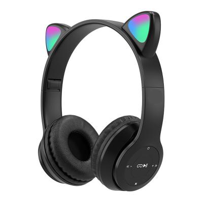 China Wholesale Cat Ear Pink Color Wireless Earphone Cute Waterproof Game Cheapest Low Latency and Cable Noise Canceling Headset Earbuds for sale