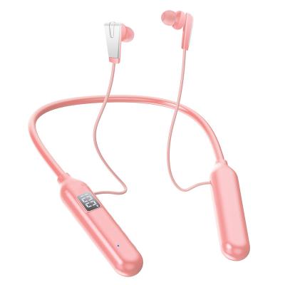 China Magnetic Connection Earbuds BT Low Latency Long Standby Neckband Wireless Earphone 5.0 True Stereo Sports Waterproof Earphone for sale