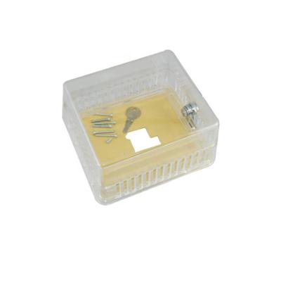 China BTG-K Hotel Thermostat Guard For Air Conditioner Thermostat Temperature Control Box Cover Plastic Case With Lock Good Quality for sale