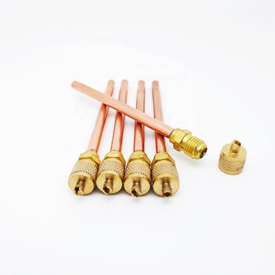 China Home Refrigeration 1/4 Pin Access Valve Copper Valve for sale