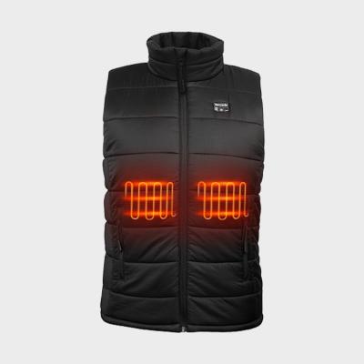 China Breathable 2021 Popular Temperature Control 3 Levels Zipper Vest Thermal Heated Jacket for sale