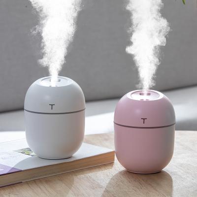 China Shine Popular Mini Portable Cool Essential Oil Diffuser Mist Atomizer Usb Ultrasonic Humidifier 220ml Air Humidifiers 2021 Cup Spray Humidifier Diffuser For Home for sale