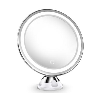 China 2021 Wholesale High Quality Car Lighted With Led Lighted Travel Makeup Mirror for sale