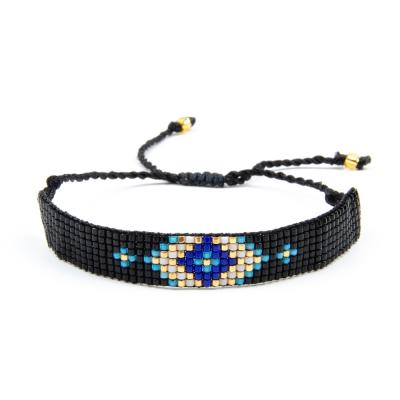 China FASHIONABLE Hot Sale Black Seed Bead Bracelet Bohemian Handmade Bracelet for sale