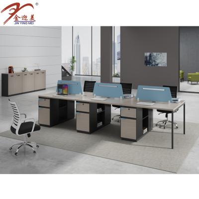 China Modern Office Workstation Office Furniture Cubicles Office Workstations For 6 Person for sale