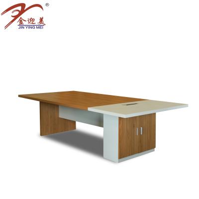 China With Catalpa Wood Color Melamine Cabinet New Style Modern Meeting Table For Meeting Room for sale