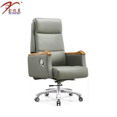 China New Luxury Modern Adjustable Office Chair Executive Office Leather Chair (Height) For President for sale