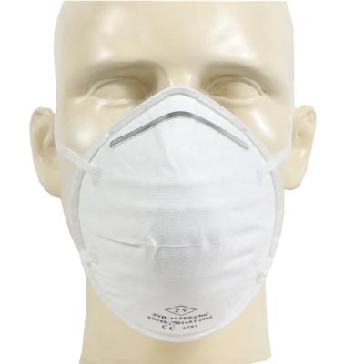 China EN149 Cone Shape: White List Manufacturer CE 2797 2001 FFP2 Disposable Dust Mask for sale