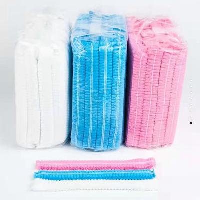 China Cash Clip Hat Disposable Nonwoven Hairnet for sale