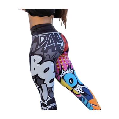 China New Arrivals Breathable Custom Print Good Quality High Waist Gym Wear Clothes Yoga Pants Gaiters for sale