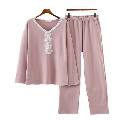 China Women Home Pajamas Set Simple Cute Sleepwear Casual Homewear Feminine Pajamas Women for sale