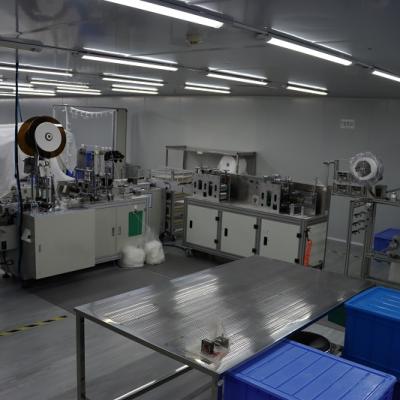 China Grocery One By Two Internal Ear Loop Mask Making Machine for sale