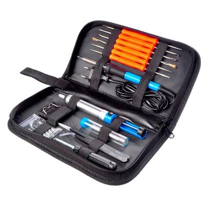 China Home Use 60W Adjustable Temperature Repair Welding Tool Kit Board Electric Soldering Iron Solder Kit for sale