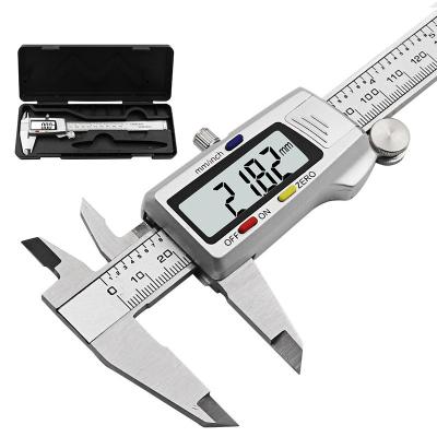 China Stainless Steel Digital Vernier Caliper Metal Micrometer Measuring Tool GAUGE 6-Inch 150mm Electronic Calipers for sale