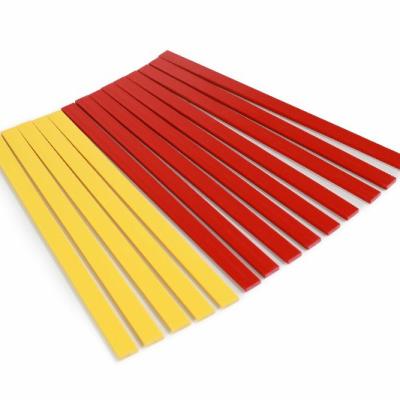 China Hanging Printing Machine Slat Flat Bar Rail Hanging Panel for Printing Cardboards Custom PVC Hanging Slats 3*10mm for sale