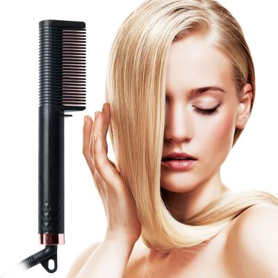 China Salon Hair Make Salon Hair Scalp Fast Heating Hair Straightener Brush Multifunctional Electric Hair Care Silky Beard Comb Styling Tool for sale