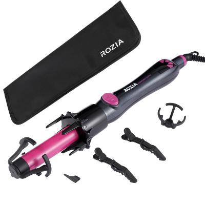 China Automatic Heatless Portable Rotating Curling Iron Hair Curler Hair Curler Heat Adjustable Curling Curling Irons for sale