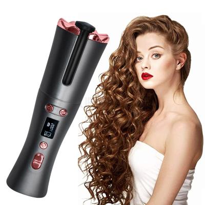 China USB IR Rechargeable Hair Curler Heat Sets Portable Auto Radio Adjustable Auto Wireless Rechargeable Hair Curler Heat Settings Car Auto Turning Electric Styling Tools for sale