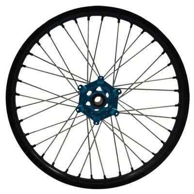 China 7116 T6 / 7075 T6 Aluminum Anodized Aluminum Alloy Enduro Spokes Drive Motorcycle Wheels For Sale for sale