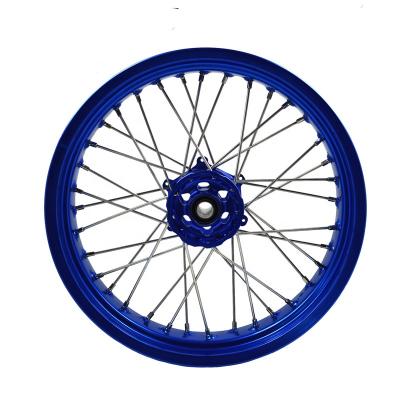 China 7116 T6 / 7075 T6 Aluminum Customized 5.00-17 And 3.00-17 Motorcycle Alloy Wheels for sale