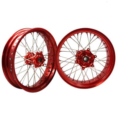 China 7116 T6 / 7075 T6 Motorcycle Aluminum Motocross Spoke Wheels Fit KLX450 CRF250L for sale