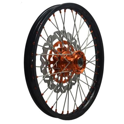 China 7116 T6 / 7075 T6 Aluminum Complete Spoke Dirt Bike Motorcycle Aluminum Wheel Assemblies for sale