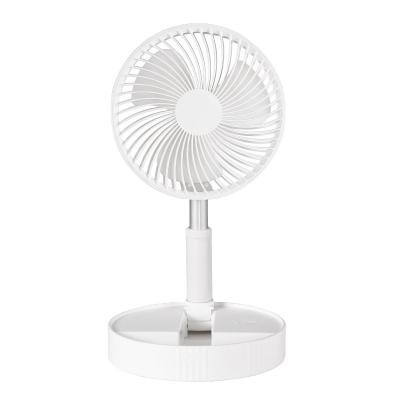 China Fashional USB Electric Fan Rechargeable Large Desktop Floor Fan Retractable Dormitory Folding Dual-Use Silent Wind Multifunctional Large for sale