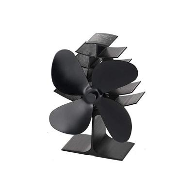 China 4-Blade Hotel Quiet Fireplace Eco-Friendly Fan For Home High Efficient Heat Distribution Heat Powered Stove Fan for sale