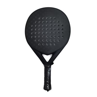 China Good Quality Custom Design 12K Padel Tennis Racket Carbon Fiber Handle Professional Tennis Racket From PU Manufacturer for sale