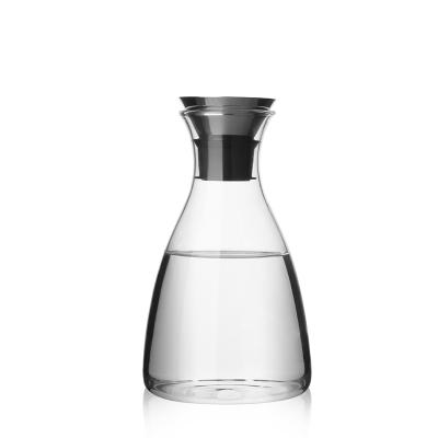 China WITH LID 1L Glass Jar Fruit Juice Kettle Solo Cold Coffee Denmark Water Bottles Water Pots Kettles for sale