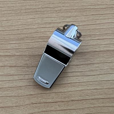 China Wholesale 201 High Grade Stainless Steel Silver Mini Metal Dog Chrome Train Personal Alarm Whistle for sale