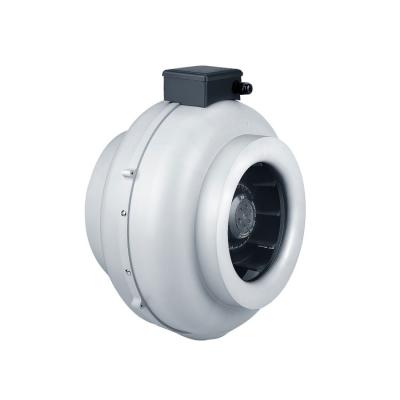 China Hotels Greenhouse Inline Duct Ventilation Grow Plastic Centrifugal Fan Circular Inline Hydroponics Tent Inline Duct Fan for sale