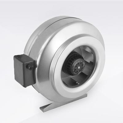 China OEM Restaurant Hotels Industrial External Rotor Motor Inline Metal Fan Circular Duct Fan for sale