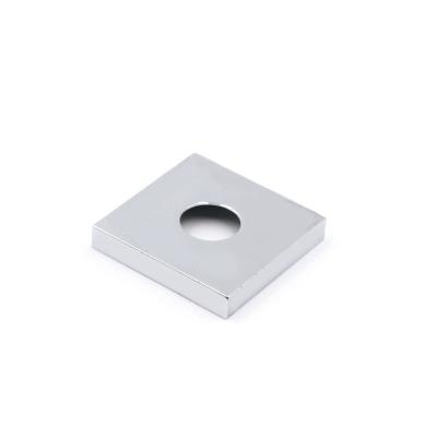 China Copper Factory Wholesale High Quality Copper Metal Polished Chromeplata Stamping Switch Cover for sale