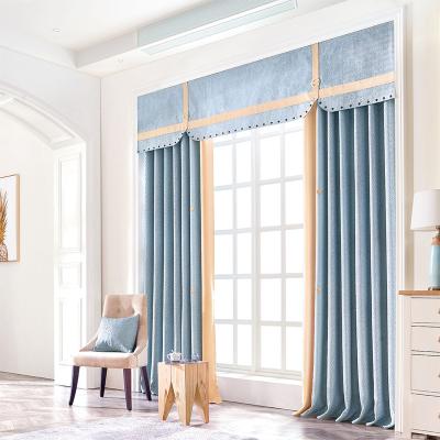 China Blackout Customized Plain And Durable Pleated Drapery Or Classic Blackout Fabric Linen Valance Drapes For Hotel for sale