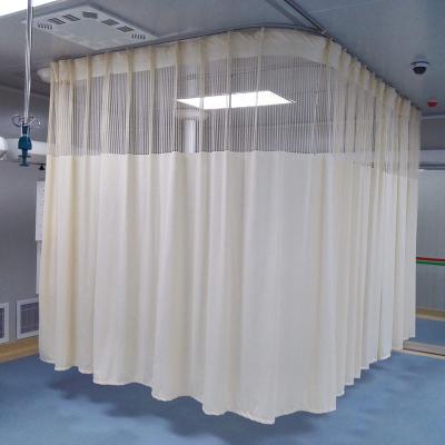 China Blackout Separation Bed Screen Dividers Medical Hospital Ward Cubical Curtain With Mesh for sale