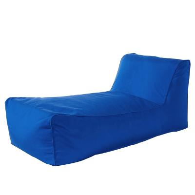 China Contemporary Dark Blue UV Waterproof Garden Patio Sun Anti Rust Outdoor Lounge Bed Bean Bag Furniture for sale