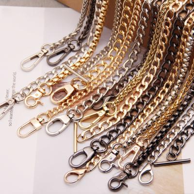 China Washable.eco-friendly.durable.nickel free high quality metal brass handbag chains for bags accessories pinch handbag chain strap restriction color metal lady bag chains shoulder for sale