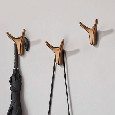 China Viable Wall Mounted Coat Towel Hooks With Rotatable Channel Strong Hardware Brass Hook Mushroom Wall Hook Cactus for sale