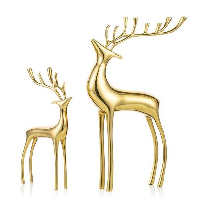 China Nordic Creative Minimalist Design Statue Home Accessories Brass Decoration For Luxury Interior Table Aesthetic Home Decor Other Home Decor for sale