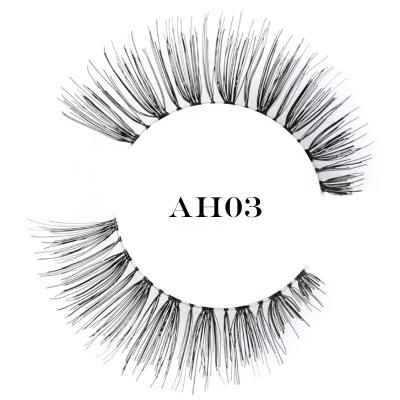 China 100% Natural Soft Hair Highlights Demi Wispies Black False Eyelashes for sale