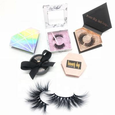 China Up To 25-30 Times Durable 3D Mink Eyelash Holographic Lashes Packaging Box for sale