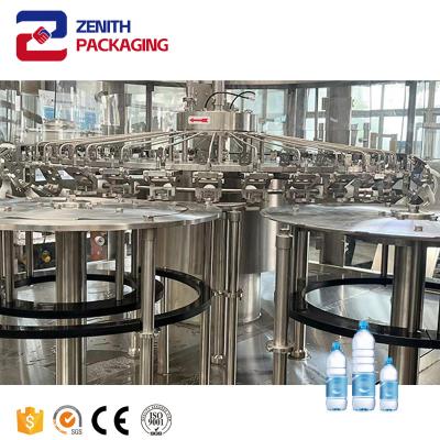 China Food Pet bottle mineral spring purified water/flavor fruit juice carbonated beverage fully automatic filling machine for sale